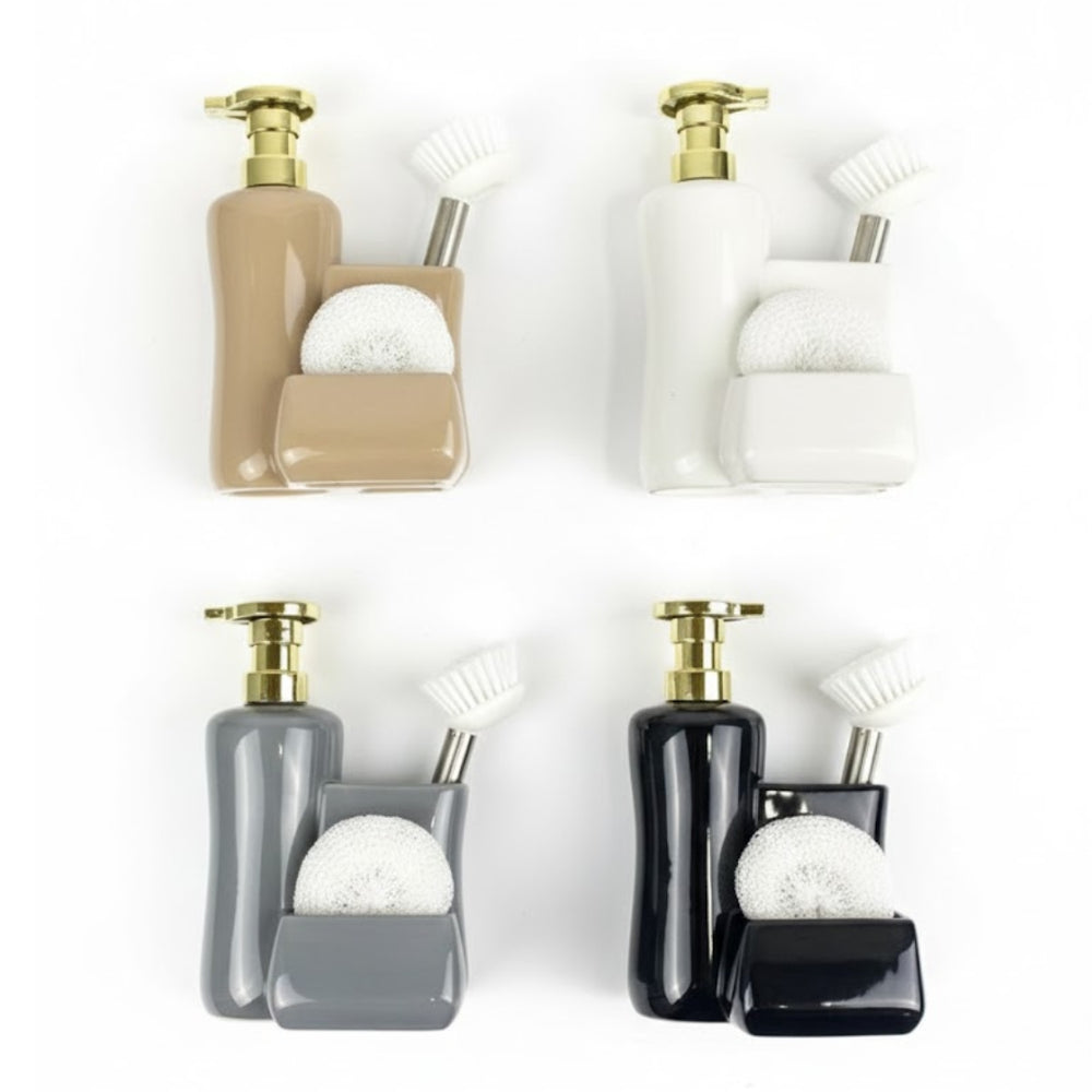 Kit de limpieza multiusos para lavaplatos en cuatro colores elegantes