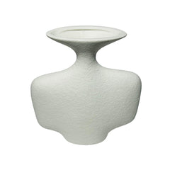 Florero Moderno De Cerámica Blanco