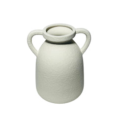 Florero De Cerámica Blanco 