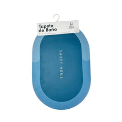 Tapete baño azul 40×60 cm ovalado