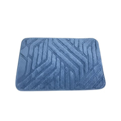 Tapete azul con líneas en relieve para ducha o lavabo