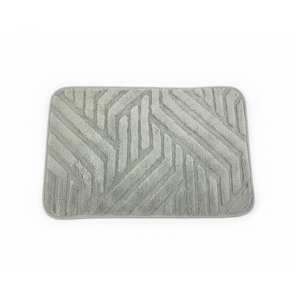Tapete de baño diseño de líneas color gris 40×60 cm