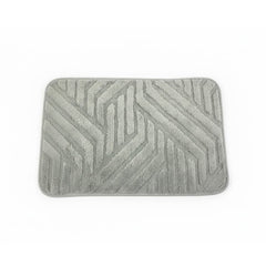 Tapete de baño diseño de líneas color gris 40×60 cm