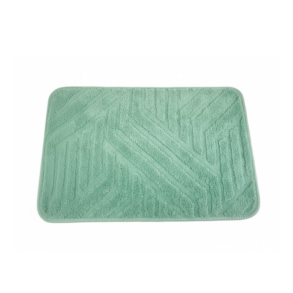 Tapete turquesa acolchado para baño 40×60 cm