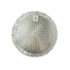 Individual Redondo 38cm En PVC Con Puntas En Flecos