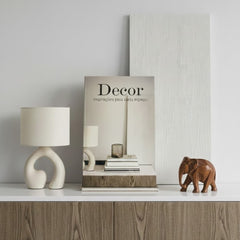 Libro decorativo estilo "Decor" 17x27 cm con diseño editorial moderno