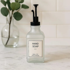 Dispensador De Jabón Diseño Hand Soap Blanco