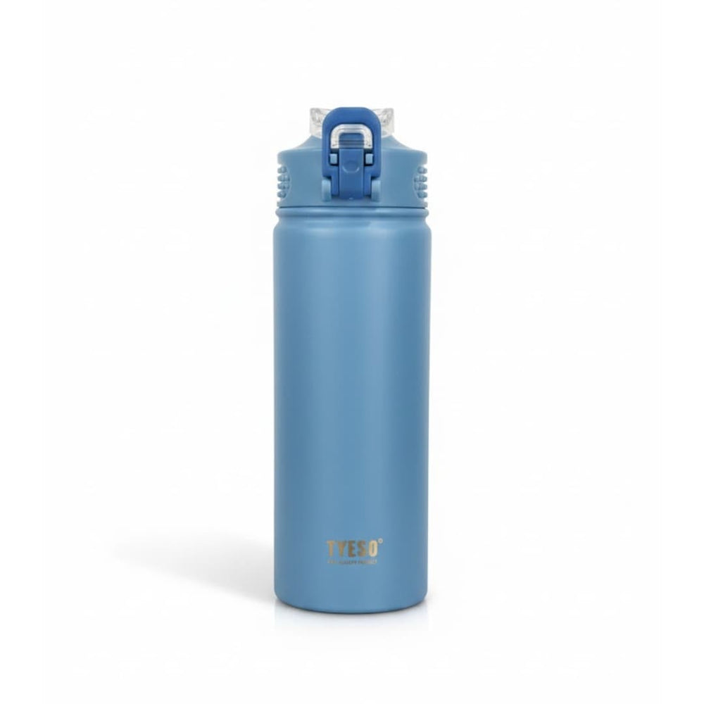 Termo TYESO 600 ml azul indigo mate con tapa Flip y seguro