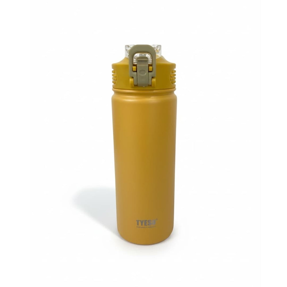 Termo ocre mate con tapa ergonómica