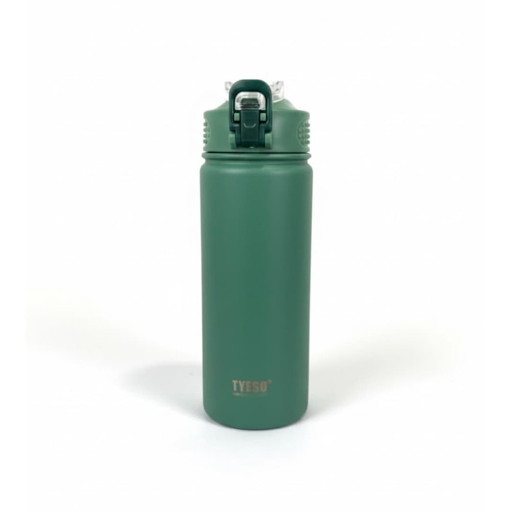 Termo moderno color verde con tapa Flip segura