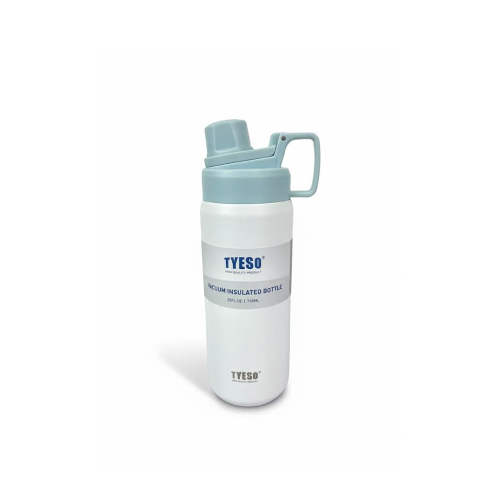 Termo blanco mate con tapa y asa integrada