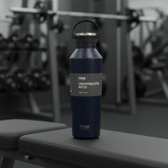 Termo TYESO 750 ml azul índigo con agarre integrado