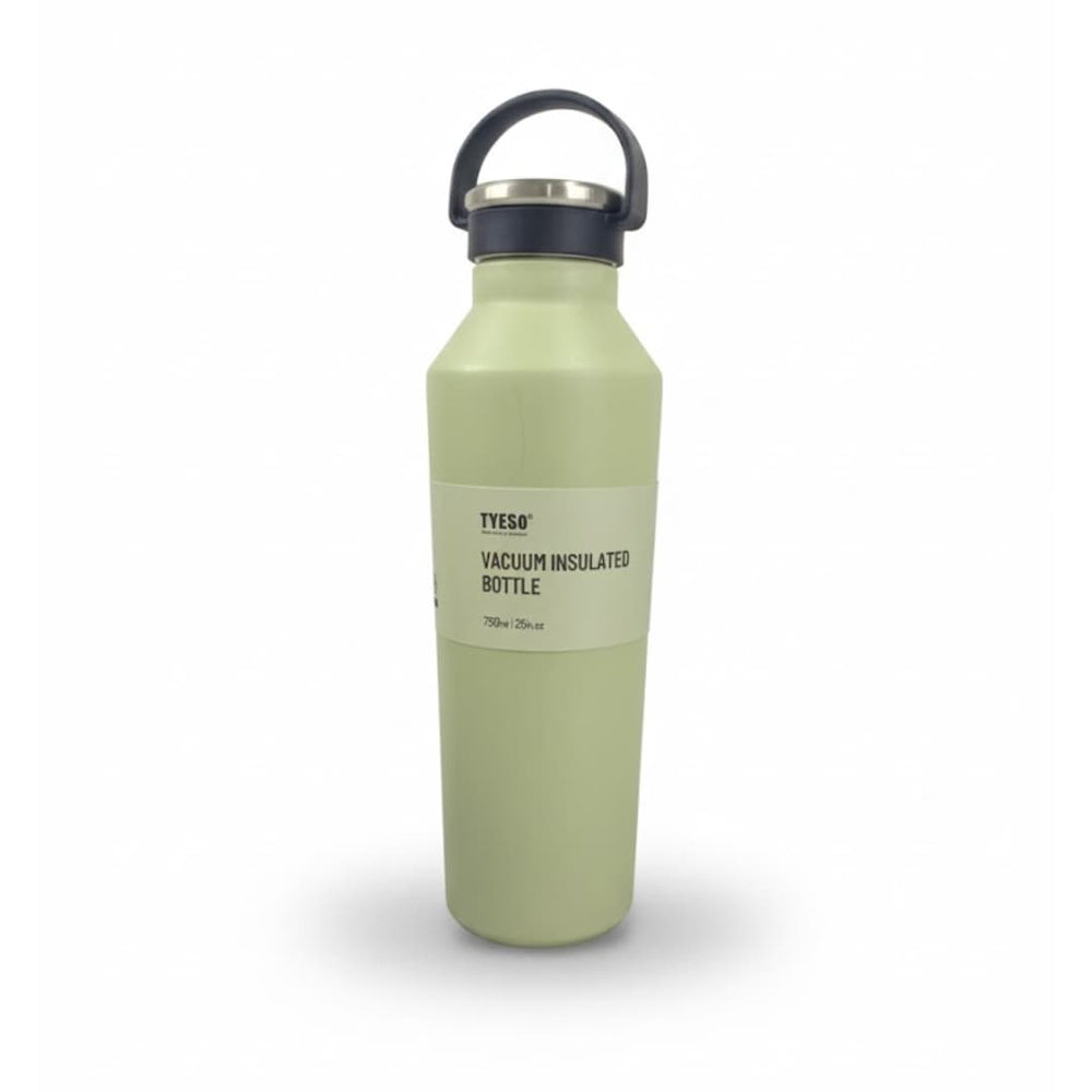 Termo verde lima TYESO 750 ml vista frontal