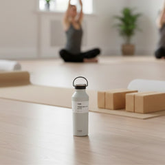 Termo TYESO negro 500 ml de acero inoxidable con tapa y asa superior