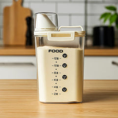 Recipiente Multifuncional 1.8 L Con Tapa Dosificadora Beige