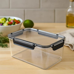 Recipiente Hermético Plástico Con Borde Negro