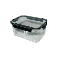 Recipiente Hermético Plástico Con Borde Negro