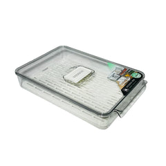 Organizador De Nevera Con Tapa En Acrílico 21 × 32.5 × 5.5cm