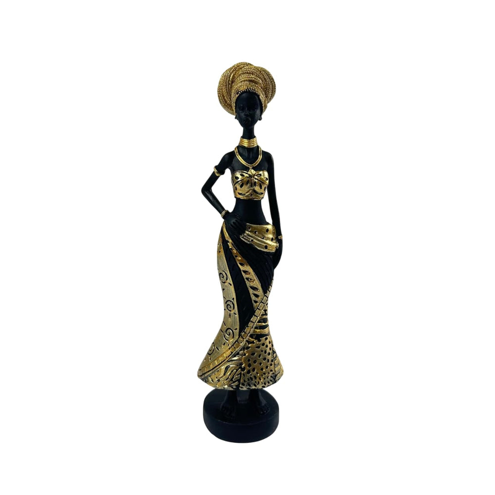 Estatua decorativa mujer africana