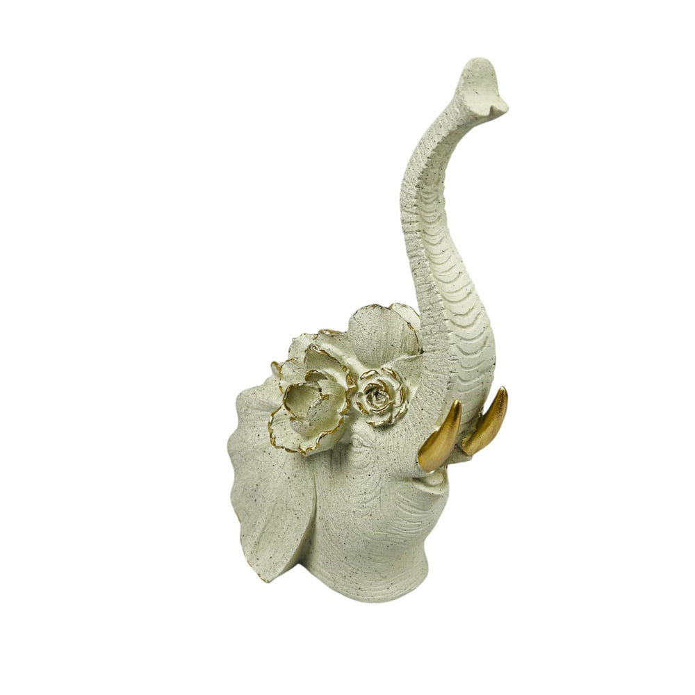 Figura decorativa elefante blanco
