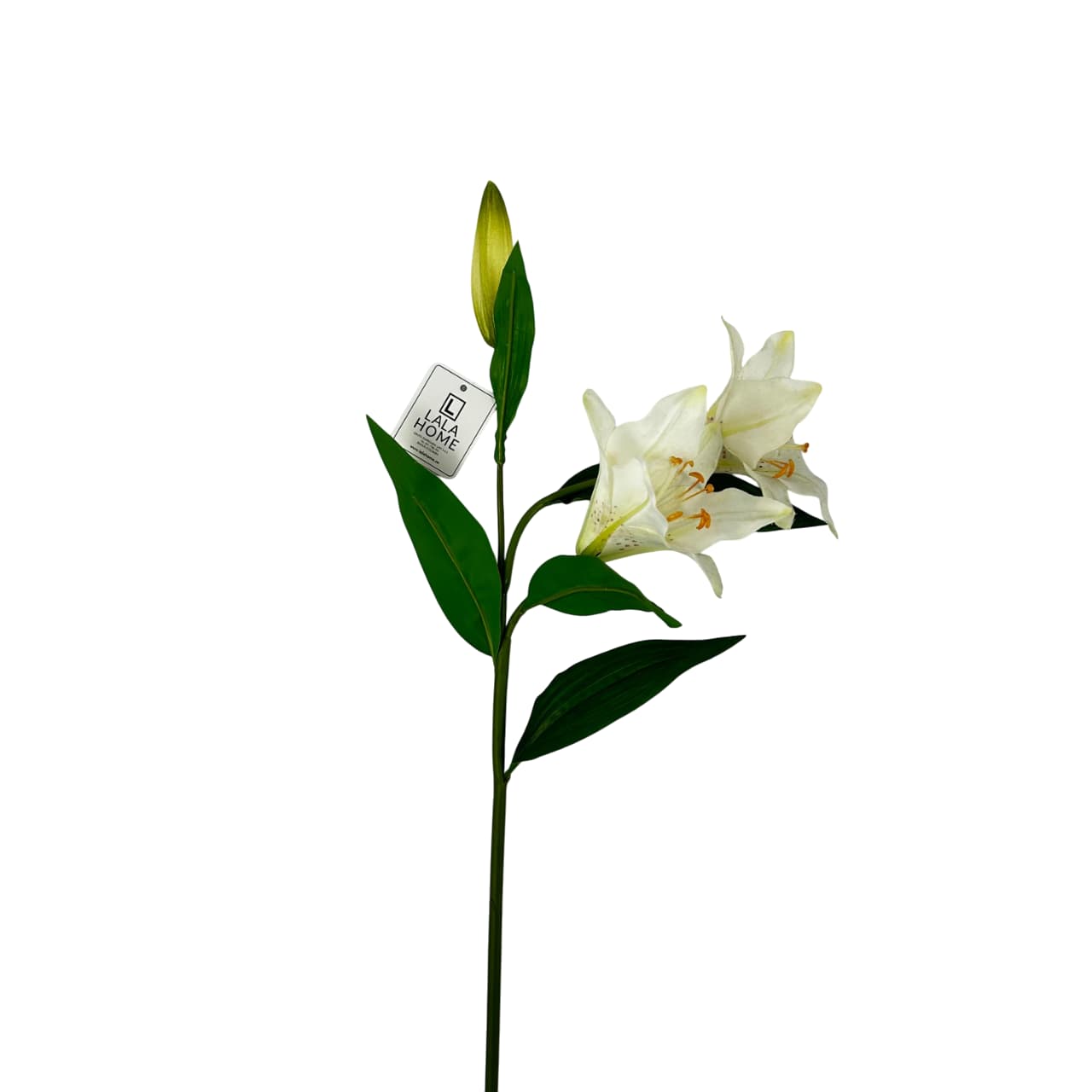 Flor artificial lirio blanco 60 cm para sala