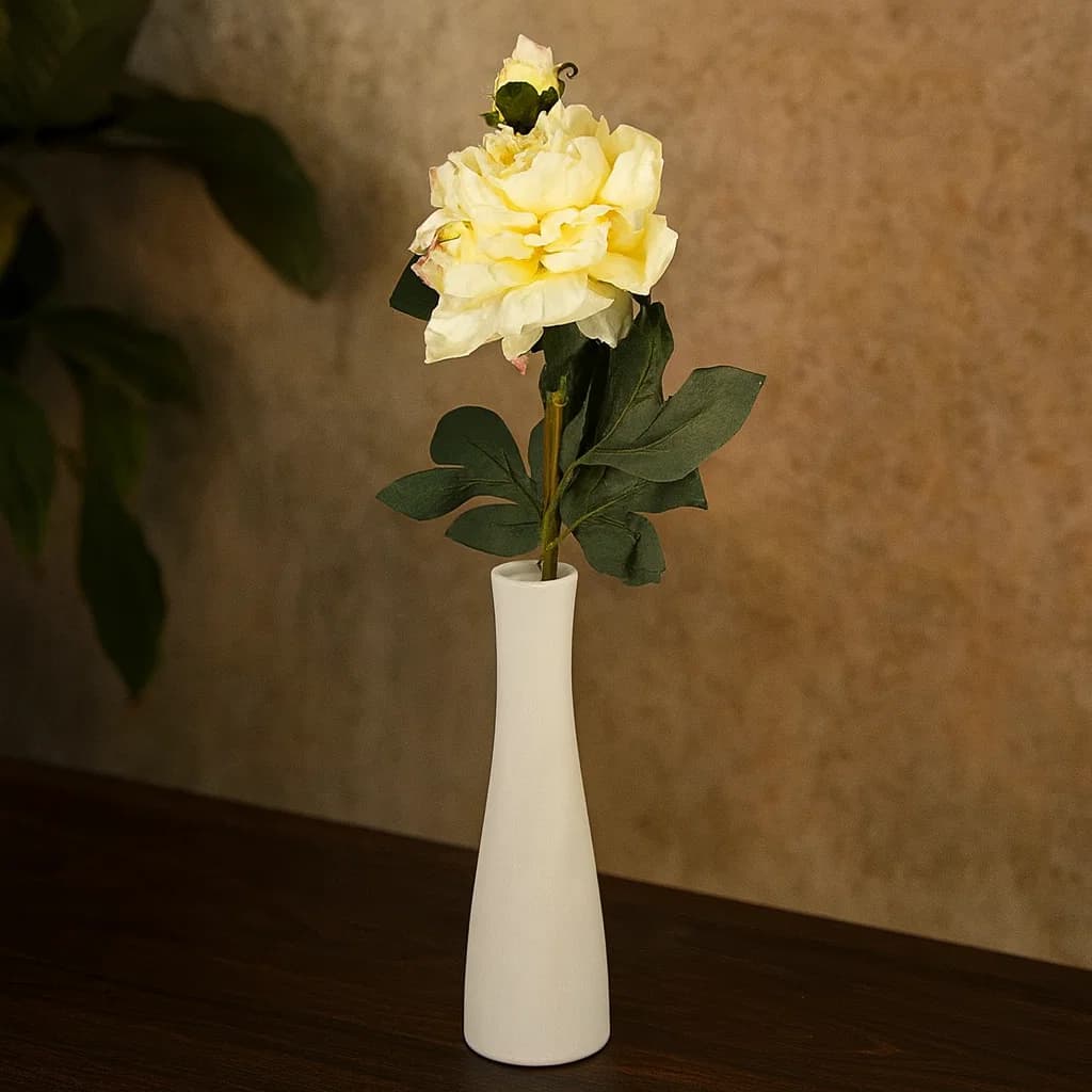Follaje decorativo Peonía 64 cm flor artificial
