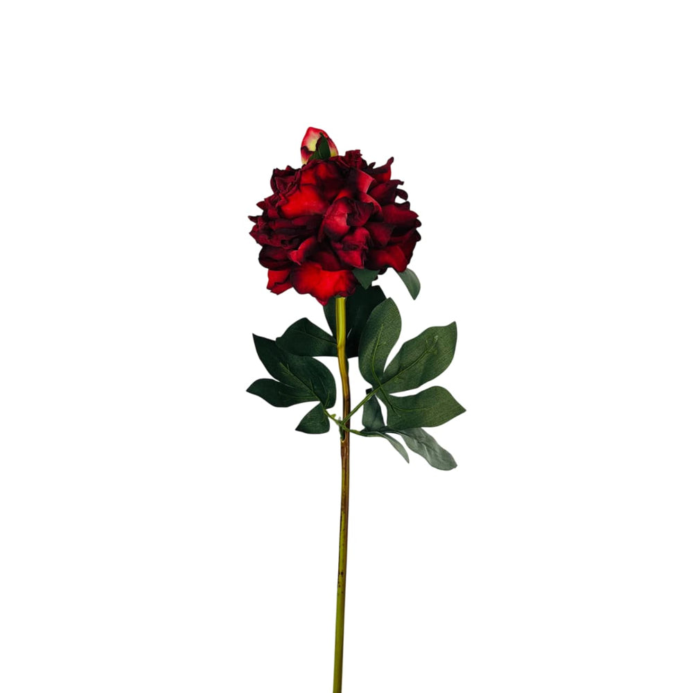 Flor decorativa vinotinto 64 cm para sala