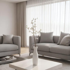 Follaje decorativo de margaritas blancas de 80 cm