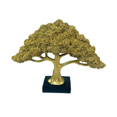 Escultura árbol de la vida dorado
