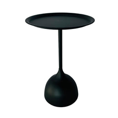 Mesa De Centro 40x60cm Metálica Tipo Copa Negra