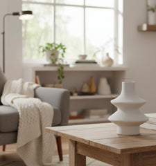 Florero De Cerámica Escalonado Diseño Moderno