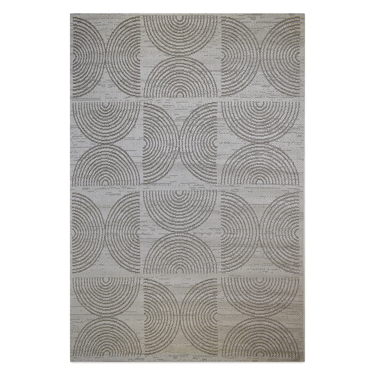 Alfombra moderna con diseño circular