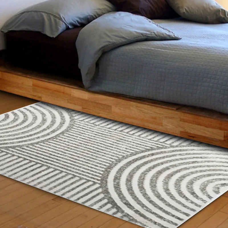 Alfombra Kabul 50×90 cm diseño geométrico en tonos neutros