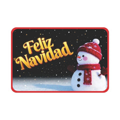 Tapete navideño 40×60 cm con muñeco de nieve