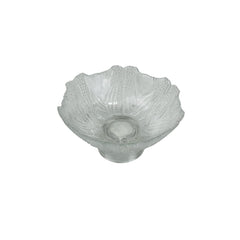 Bowl decorativo de vidrio con forma de flor