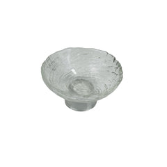 Bowl de vidrio con diseño en espiral remolino