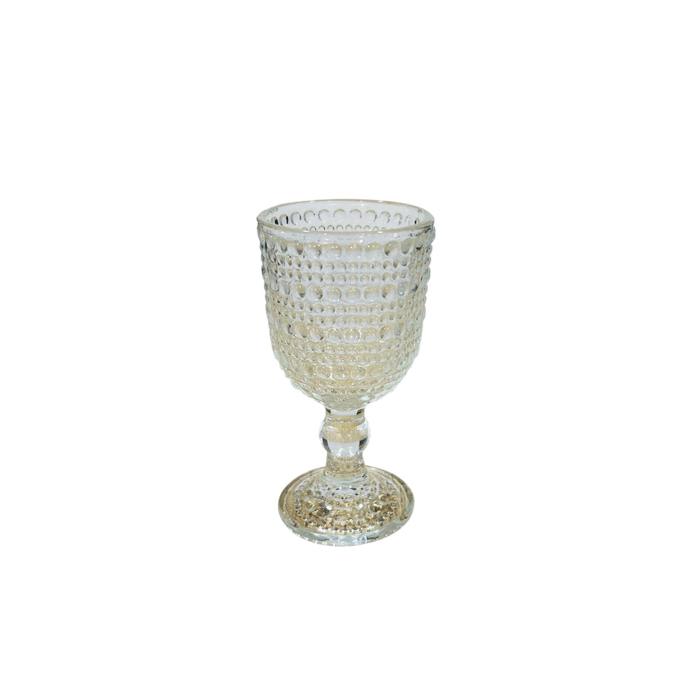 Copa pequeña de vidrio de 63 ml con diseño de puntos