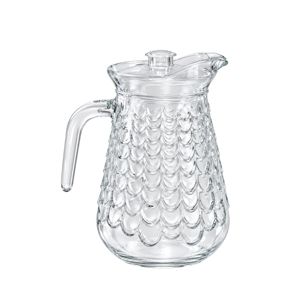 Jarra de vidrio 1.3 L con diseño de escamas