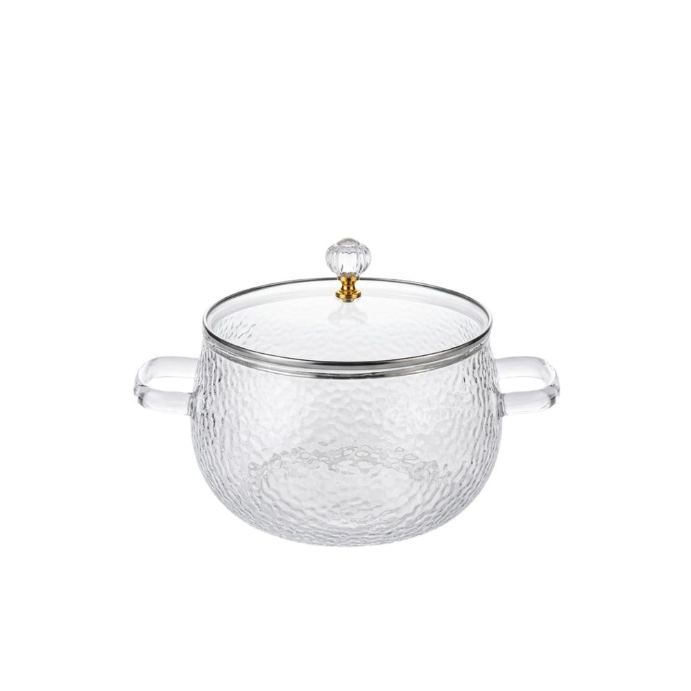 Olla de vidrio 2.5 L con tapa transparente
