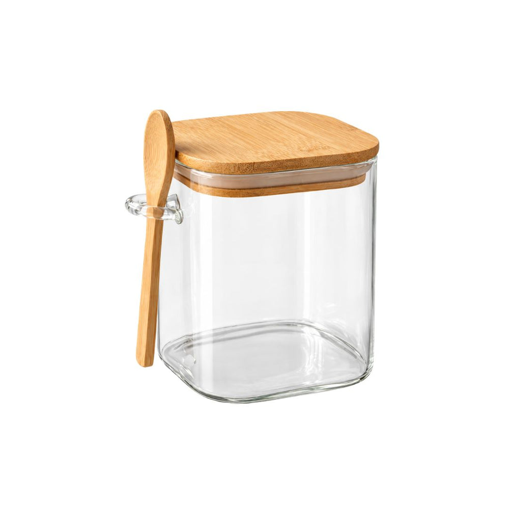 Recipiente cuadrado de vidrio 750 ml para cocina