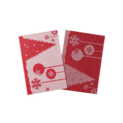 Individual navideño rojo en PVC de 46 × 30 cm