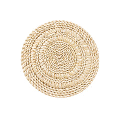 Individual redondo de 37 cm en yute entrelazado