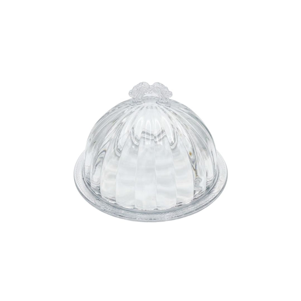 Mini tortera de cristal 18 cm con tapa transparente