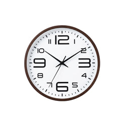 Reloj decorativo de pared con carátula blanca