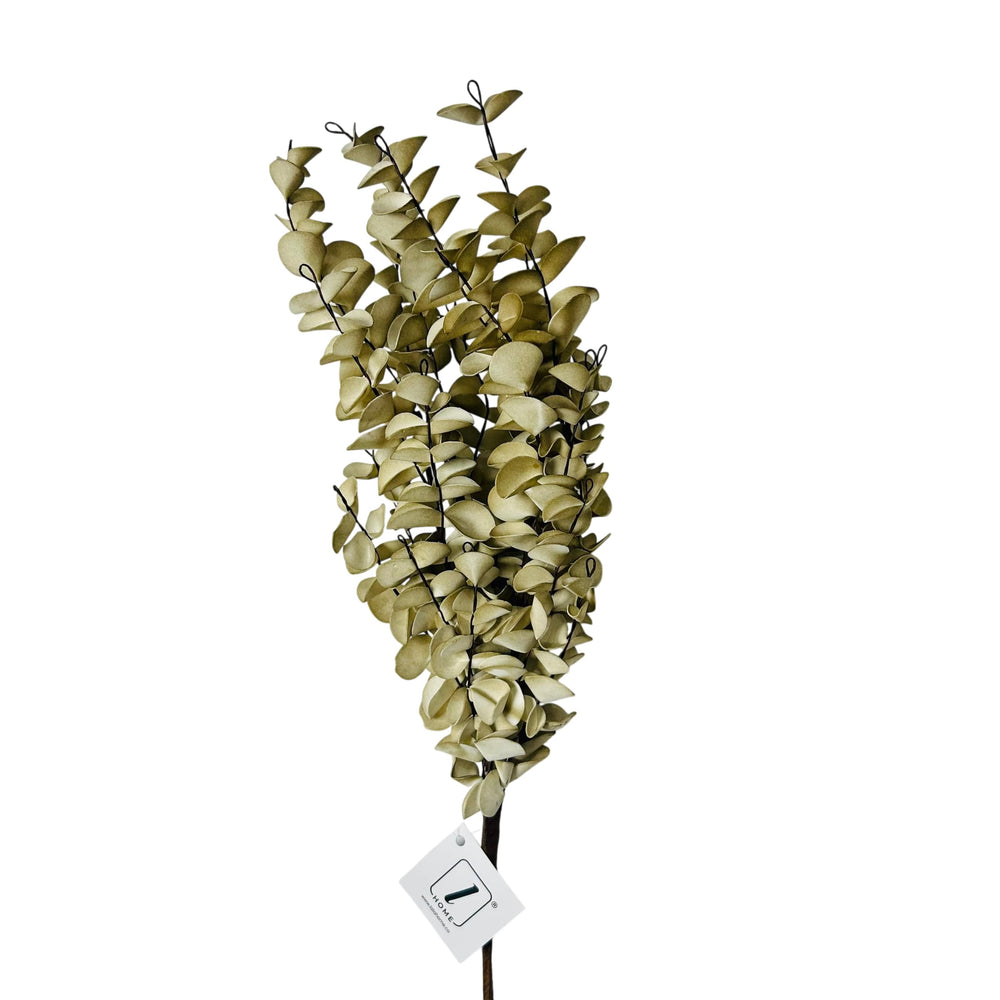 Rama decorativa de eucalipto naranja para florero
