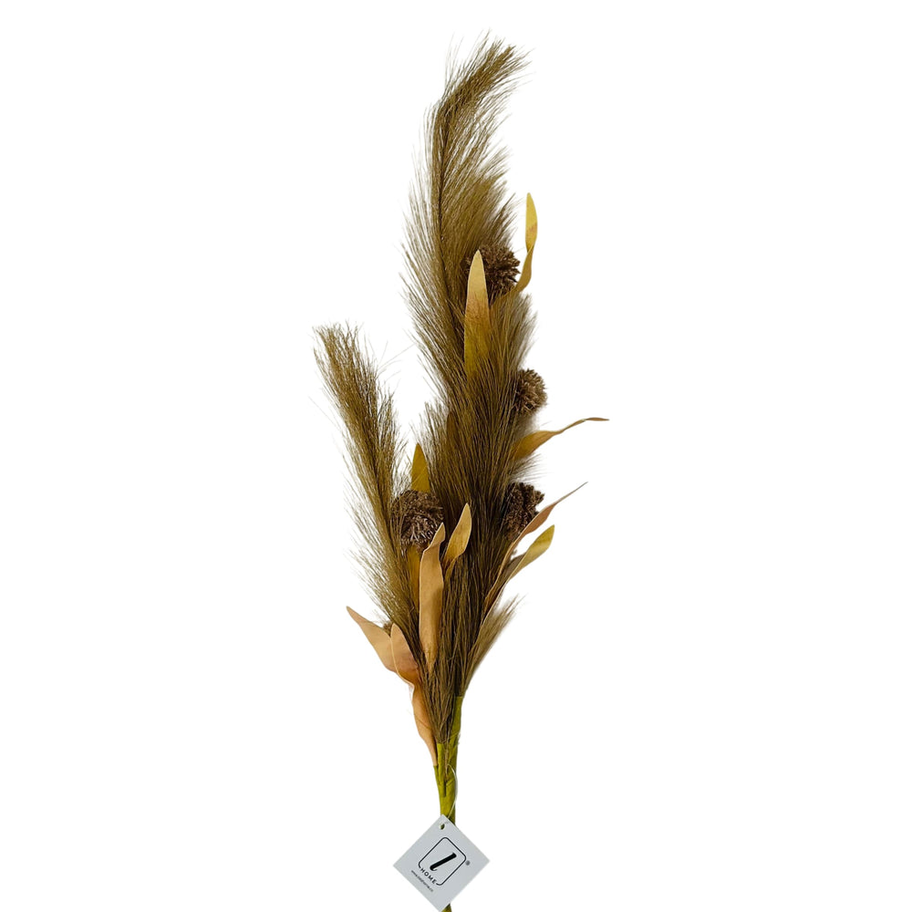 Flor decorativa pampas 94 cm palo rosa para jarrón