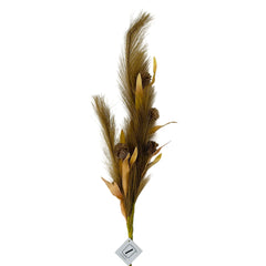 Flor decorativa pampas 94 cm palo rosa para jarrón