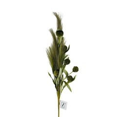 Flor decorativa pampas 94 cm verde lima para jarrón