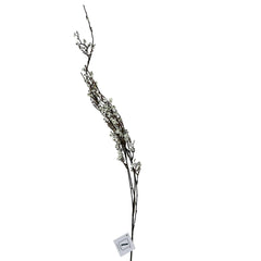 Flor decorativa Botones 99 cm con ramas largas y flores en tonos vinotinto