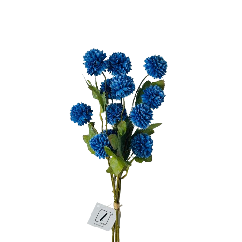 Flor decorativa Crisantemo Pompón 52 cm